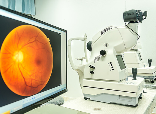 Digital retinal imaging machine with fundus